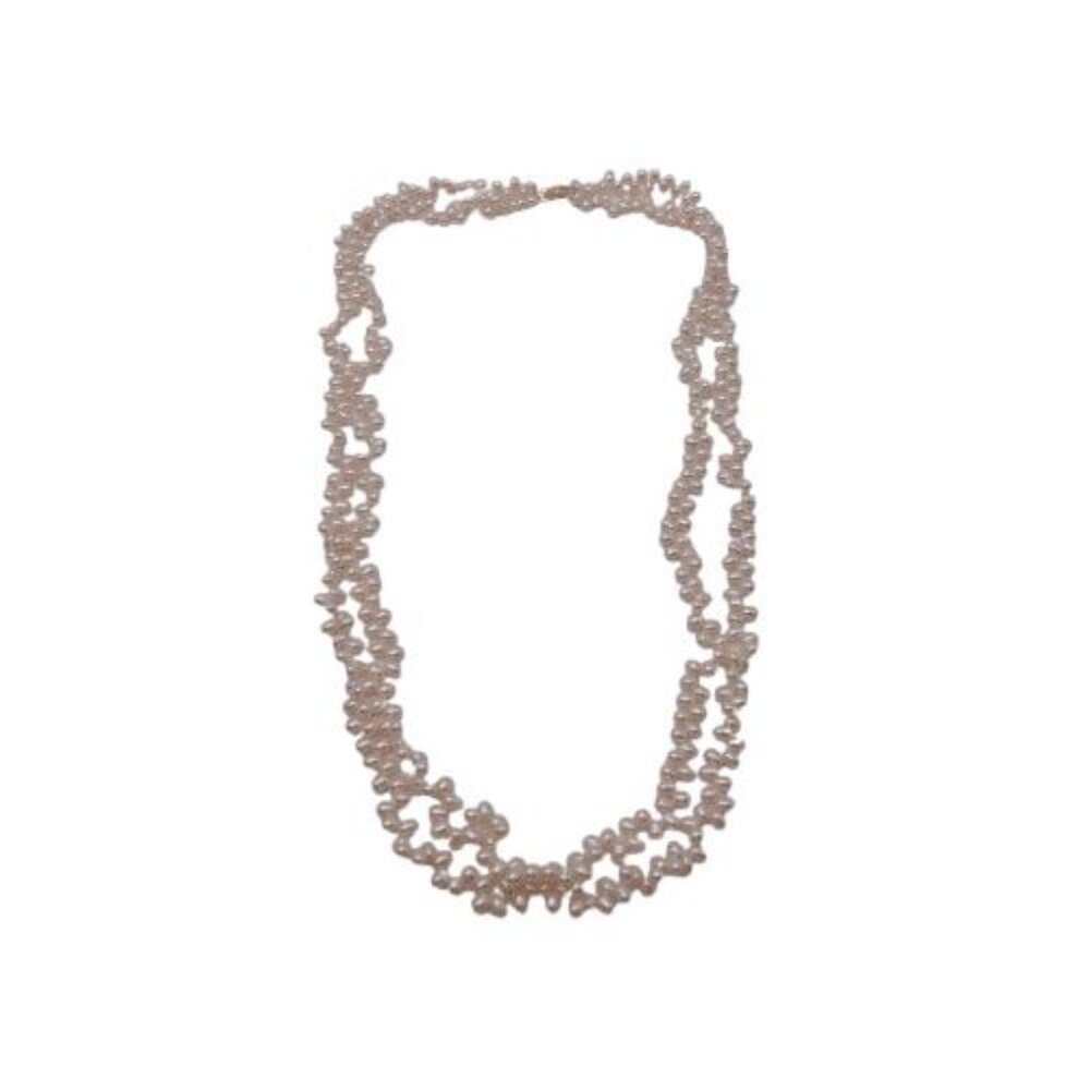 Vintage OCP Two Strand 14KT Fresh Water Pearls Necklace Fashion Jewelry